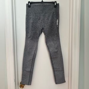Gymshark Ombré Seamless Leggings in Medium Gray